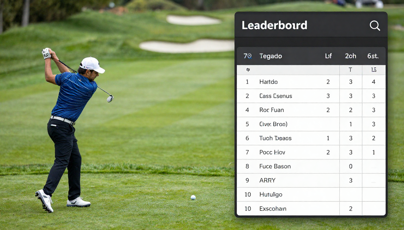 golf leaderboard